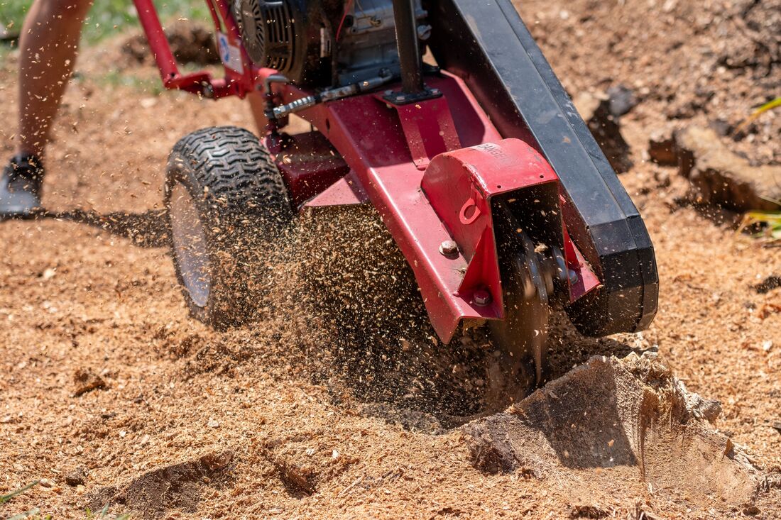 Stump grinding service in Topeka KS